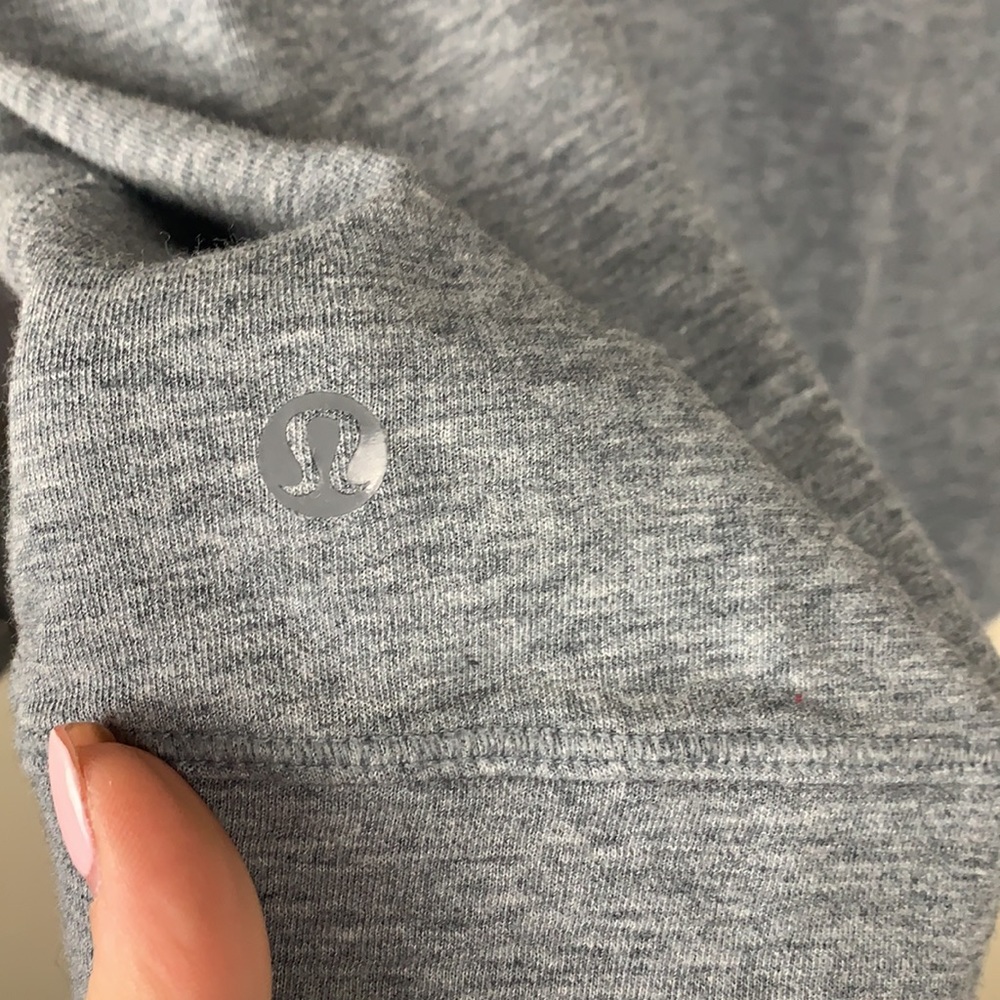 Lululemon Double Up Reversible Long Sleeve - Heathered Slate/ Modern Stripe - Picture 10 of 14